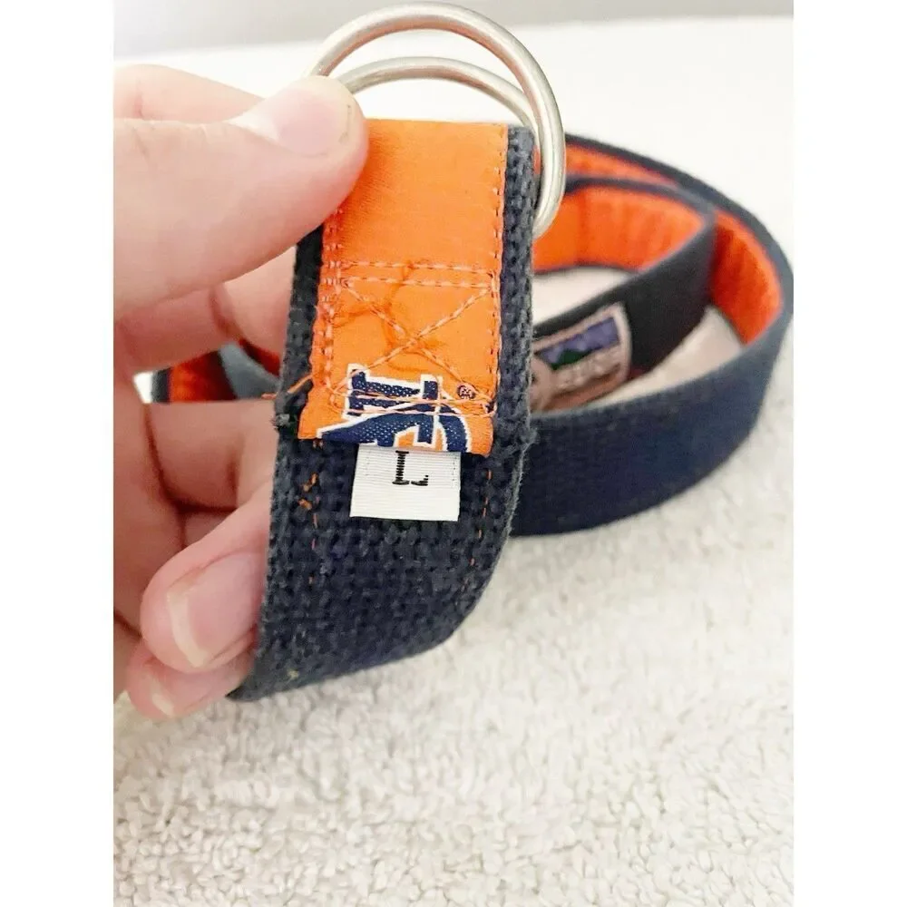 Moonshine Aubrun University Orange Belt Preppy Large Canvas Logo College